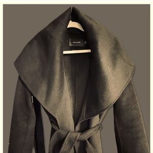 Tahari Gray Wool Blend Fabric